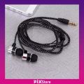 In-Ear Earphone-3.5mm Super Bass In-Ear Earphone Braided Wire Headset -Fashionable Wiring Cloth Cord Subwoofer Headphones In-Ear Braided Cord Wired Earplugs. 