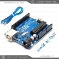 Arduino UNO R3 - MADE IN ITALY (DIP) Development board With USB cable, for Robotics & automation project..
