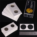50Pcs New White Cardboard 2x2 Mylar Holders with Storage Box Holder.
