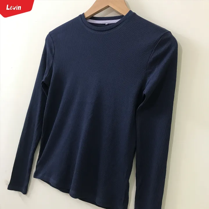 Girls%20Cotton%20Ribbed%20Round%20Neck%20Long%20Sleeve%20Solid%20T-Shirts%20From%20Levin%20-%20Image%204