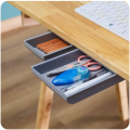 Hidden Table Drawer Box Drawer Storage Box Self Stick Pencil Tray Stand For Under Desk Storage Drawer Home Organizer 1Pcs. 