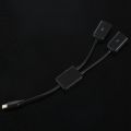 Type C OTG USB 3.1 2.0 Female OTG Charge 2 Port HUB Cable Y Splitter. 