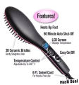 Simply Straight Ceramic Hair Straightening Brush-Black/Pink. 