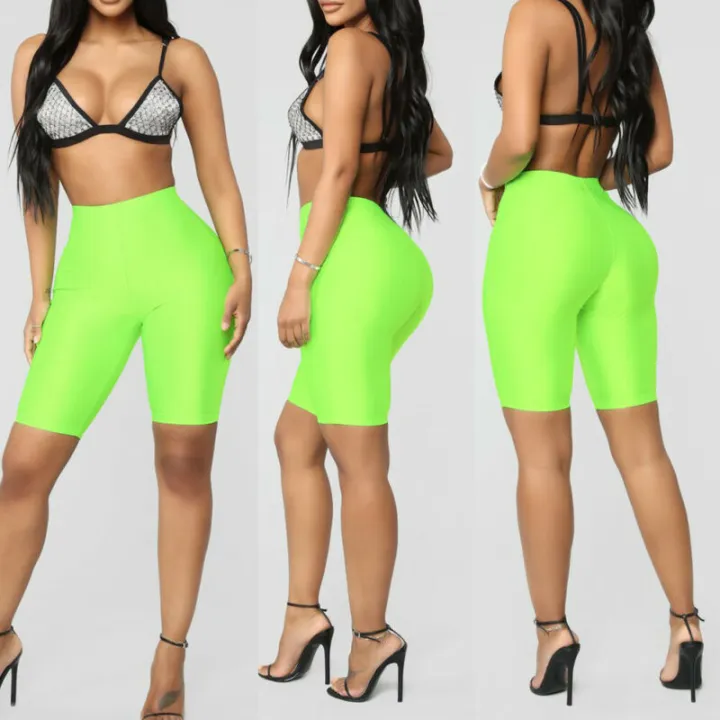 Ladies%20Womens%20Elasticity%20Yoga%20Shorts%20Cycling%20Shorts%20Dancing%20Neon%20Super%20Stretch%20Shiny%20High%20Waist%20Workout%20Out%20Fitness%20Leggings%20-%20Image%206