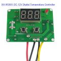 DC 12V XH-W3001 W3001 10A 12V 120W Digital Temperature Controller Display Thermostat Control Sensors Switches & Waterproof 10K NTC Probe.