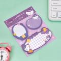 Strawberry-themed sticky notes Colorful Kawaii Rabbit bear design sticky notes 3x3 N Times Sticky bookmark for Office supplies School supplies Daily reminder Gift for kids Journal planner. 