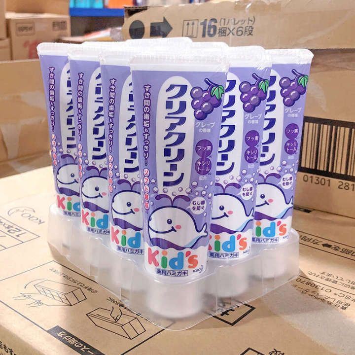 Flower%20King%20Children's%20Toothpaste%2070g%20Strawberry%20Grape%20Hami%20Melon%20Flavor%20-%20Image%207