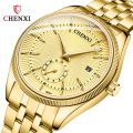 CHENXI 069 Women And Men Watches Fashion Creative Quartz Golden Couple Watches Luxury Ladies Waterproof Gift Wristwatch. 