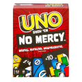 Mattel Games UNO Show ‘em No Mercy Card Game in Storage & Travel Tin for Kids, Adults & Family Night with Extra Cards, Special Rules & Tougher Penalties.
