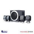 Microlab TMN3BT 4.1 Home Theater System - 4.1 Subwoofer System TMN-Series Speaker -Output power: 32 Watt (RMS) - Interfaces: Bluetooth, Aux - Body: Wooden Cabinets. 