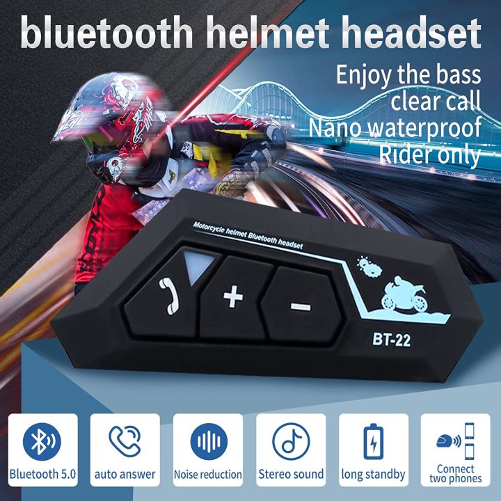 NYF BT12C BT22 Bluetooth Motorcycle Helmet Headset Headphone Wireless Motor Bike Handsfree Stereo Earphone Speaker With Soft Mic