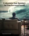 ULTIMEA Poseidon D50 - 5.1 Surround Soundbar, 3D Surround Sound System, Soundbar for TV sets with Subwoofer and Rear Speakers. 