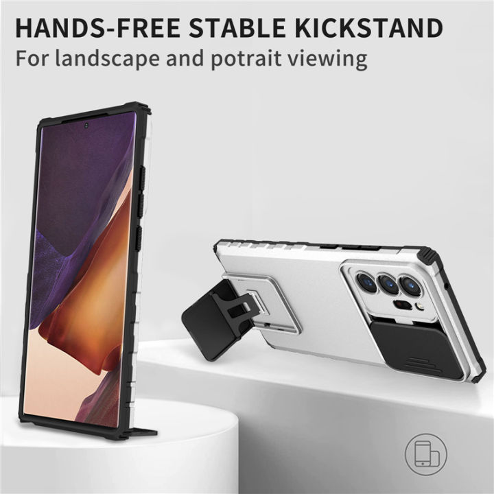 For%20Samsung%20Galaxy%20Note%2020%20Ultra%205G%20Phone%20Case%20Hard%20Sliding%20Lens%20Protect%20Kickstand%20Back%20Cover%20-%20Image%202