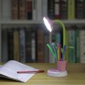 LED Desk Lamp with Pen Holder, USB Table Lamp Bedside Lamp Flexible Reading Lamp with Touch Sensor for Kids Children. 