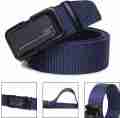 China Gear Men's Nylon Belt with Auto Gear Buckle - Premium Quality, Durable, Adjustable for Casual and Formal Wear.