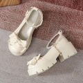 Lolita Shoes Women Japanese Style Mary Jane Shoes Women Vintage Shallow High Heels Chunky Platform Shoes Cosplay Female Sandals House Foocus.
