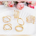 Ring Set Punk Knuckle Rings for women Finger Ring 6 PCS Ring Set. 