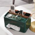 Tissue Box Cover,Tissue Box Cover Rectangle,Multifunctional Tissue Box Organizer,Decorative Tissue Box Holder,Tissue Box Holder with Storage,Modern Tissue Box Cover,for Living Room,Office.