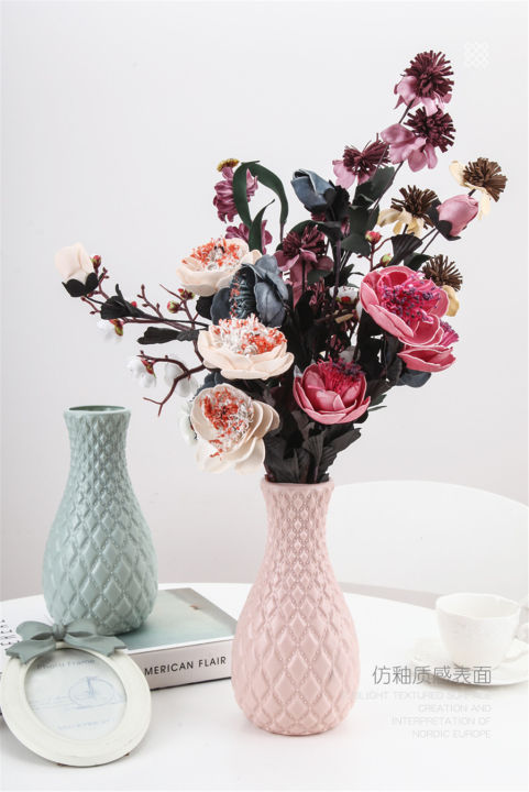 fake%20plastic%20flower%20vase%20pot%20home%20decoration%20(1psc)%20-%20Image%202