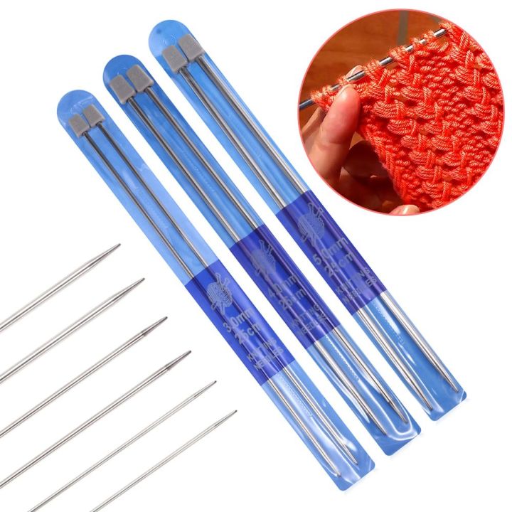 2Pcs/set%20Straight%20Knitting%20Needles%20Stainless%20Steel%20Crochet%20Hook%20DIY%20Sweater%20Weave%20Knitting%20Sewing%20Tools%20Size%202-5mm%2025cm/35cm%20-%20Image%203