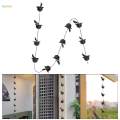 Bird Rain Chains for Gutters Cup Rain Chain Rainwater Diverter Outside Replacement Downspouts 240cm for Sheds Awnings Outdoor Divert Water. 