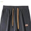 Men's Athletic Sweatpants Loose Fit Pants Joggers for Men with Pockets, Open Bottom Drawstring , Gray, S. 
