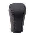 Leather Gear Shift Knob Cover for Toyota Corolla Rav4 Rav 4 2014-2019 Automatic Hand-Stitched DIY Gear Shift Collars. 