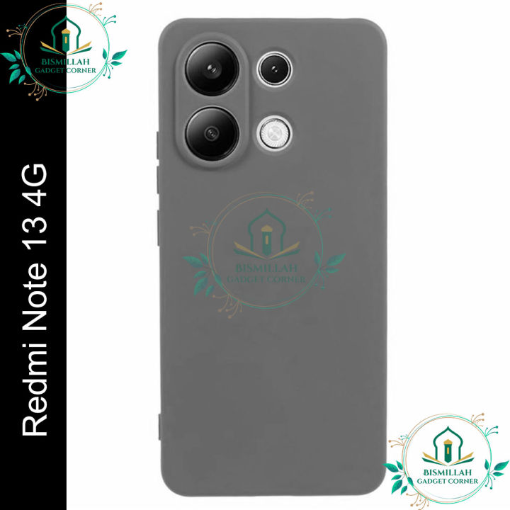 Premium Liquid Silicone Phone case for Xiaomi Redmi Note 13 4G Liquid Silicon Mobile Back Case Soft Silicone Phone Cover