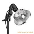 1.8m Cable Cord Light Bulb Stand E26 / E27 AC Socket Lamp Holder with Umbrella Holder Photography Light Bulb Mount for Photo.
