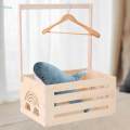 Wooden Baby Shower Crate Closet DIY Gifts Basket for Baby Shower. 