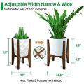 Plant Stand Adjustable Modern Indoor Plants Stands for Indoor Outdoor Fits 18 to 30CM Pots.