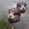 Garden Pond Floating Otter Ornament for Outdoor Garden Aquarium.
