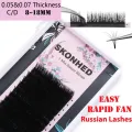 【All Of Me】Easy Rapid Auto Fan Individual Extension Russian Blossom Volume Fast Lashes Natural Thick Eyelashes. 