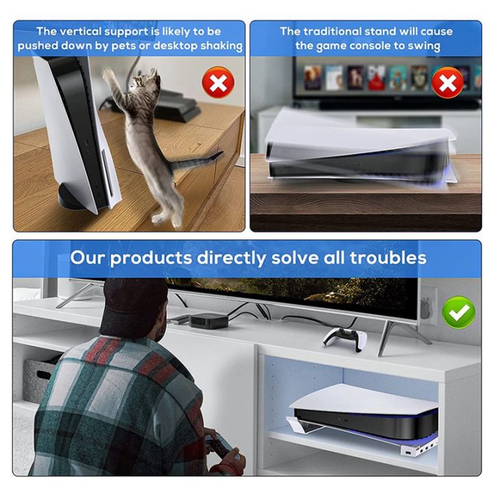 %E3%80%90Toy%20life%20hall%E3%80%91Stand%20PS5%20with%204%20USB%20Extension,%20Console%20Laydown%20Holder,%20for%20Playstation%205%20Disc%20&%20Digital%20Edition%20-%20Image%205