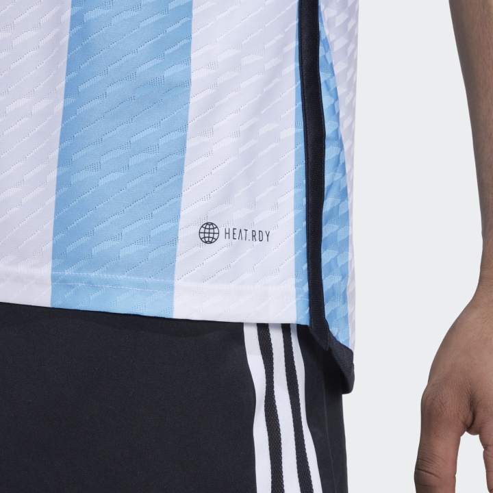 New%20Qatar%20Football%20%20World%20Cup%202022%20Argentina%20Team%20Home%20Official%20Jersey%20%20Player%20Eddition%20Half%20sleeve%20-%20Image%205
