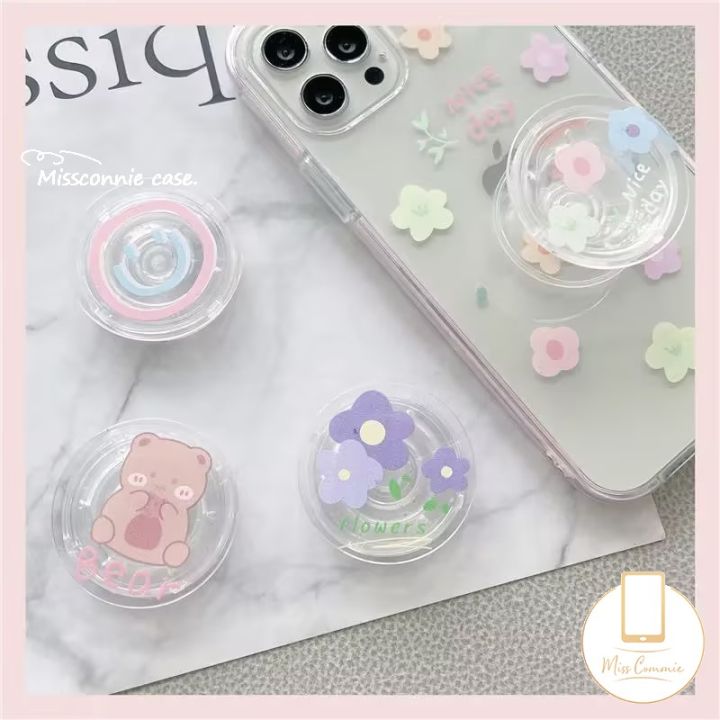 INS%20Cute%20Cartoon%20Bear%20Flower%20Phone%20Grip%20Tok%20Griptok%20Korea%20Holder%20Ring%20for%20Mobile%20Phone%20Universal%20Accessories%20Lovely%20Smile%20Phone%20Stand%20Holder%20-%20Image%205