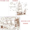 Cartoon Pirate Ship Sailing Wall Stickers for Kids Rooms Boys Removable Vinyl PVC Decal DIY Art Home Decor. 