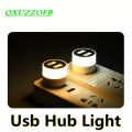 USB Mini Light Plug And Play Usb Gadgets Hub 2Ports Gift ,Small Book Lamps LED Eye Protection Reading Desk Lighting For Computer.