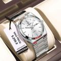 NEW POEDAGAR 930 Men's New Luxury Luminous Date Week Stainless Steel Quartz Watch For Men. 