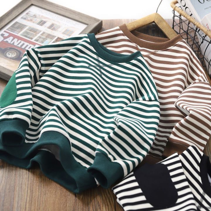 Children's Spring and Autumn Clothes Boys and Girls Sweatshirts 2023 New Children's Undershirts Korean Version Baby Tops with Fleece and Foreign
