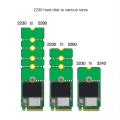 NAMUNY 2X NGFF NVME M.2 Extended Bracket 2230 to 2242/2280, 2242 to 2280, 2260 to 2280 Transfer Adapter Expansion Rack Board. 