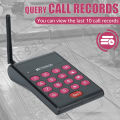 Retekess TD161 Wireless Calling System Pagers for Restaurant Buzzer System 500M with Bracket Battery Backup Support History Query 10 Pagers for Food Truck Food Court. 