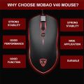 MotoSpeed V40 Wired RGB Gaming Mouse.