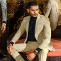 Tavaas Solis Deep Brown Men's Premium Blazer.
