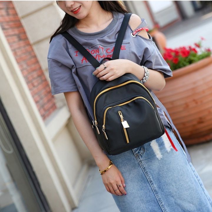 Fashionable%20Nylon%20Fabric%20Waterproof%20Small%20Backpack%20Bag%20for%20Women's%20-%20Image%208