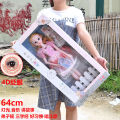80cm Barbie Doll Girl Princess Dress Up Wink Eyes With Light Music Joint Doll Toy. 