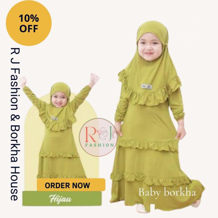 New Styleist Mohona Baby Borkha Solid colour Dubai Cherry Gorjet Regular use