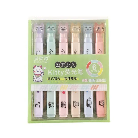 Cat's%20claw%20highlighter%20large%20capacity%20wholesale%20student%20textbook%20focus%20mark%20cute%20stationery%20girl%20heart%20hand%20account%20marker%20-%20Image%205