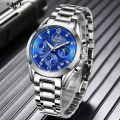 LIGE Men Watch Top Brand Original Sports Quartz Mens Watches Full Steel Waterproof Chronograph Wristwatch Men Relogio Masculino 8912. 