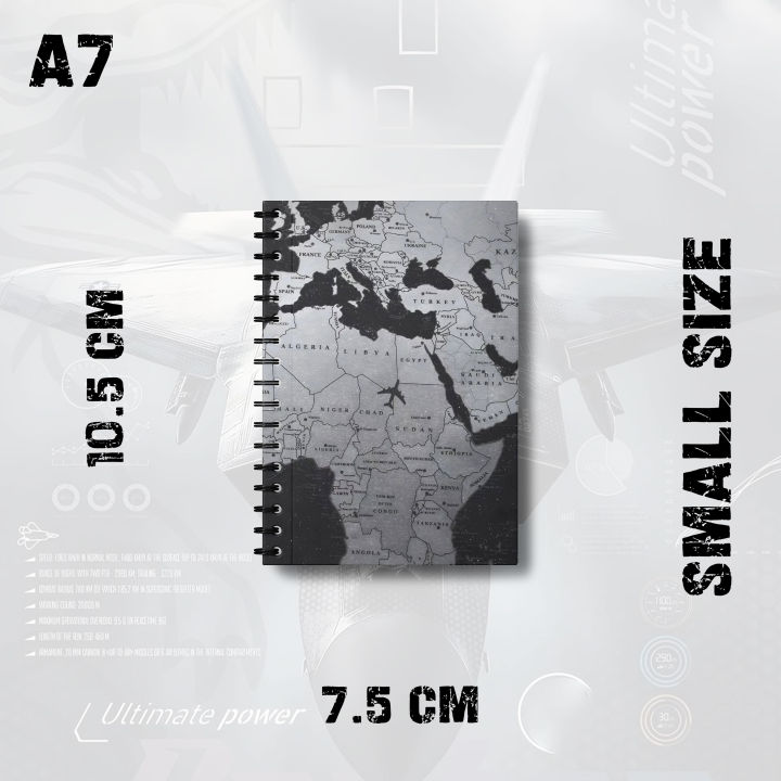 Notebook%20World%20Map%202D%20Theme%20Design%20Silver%20Edition%202O%20Rise360%20Writing%20Journal%20Pad%20K807%20-%20Image%204